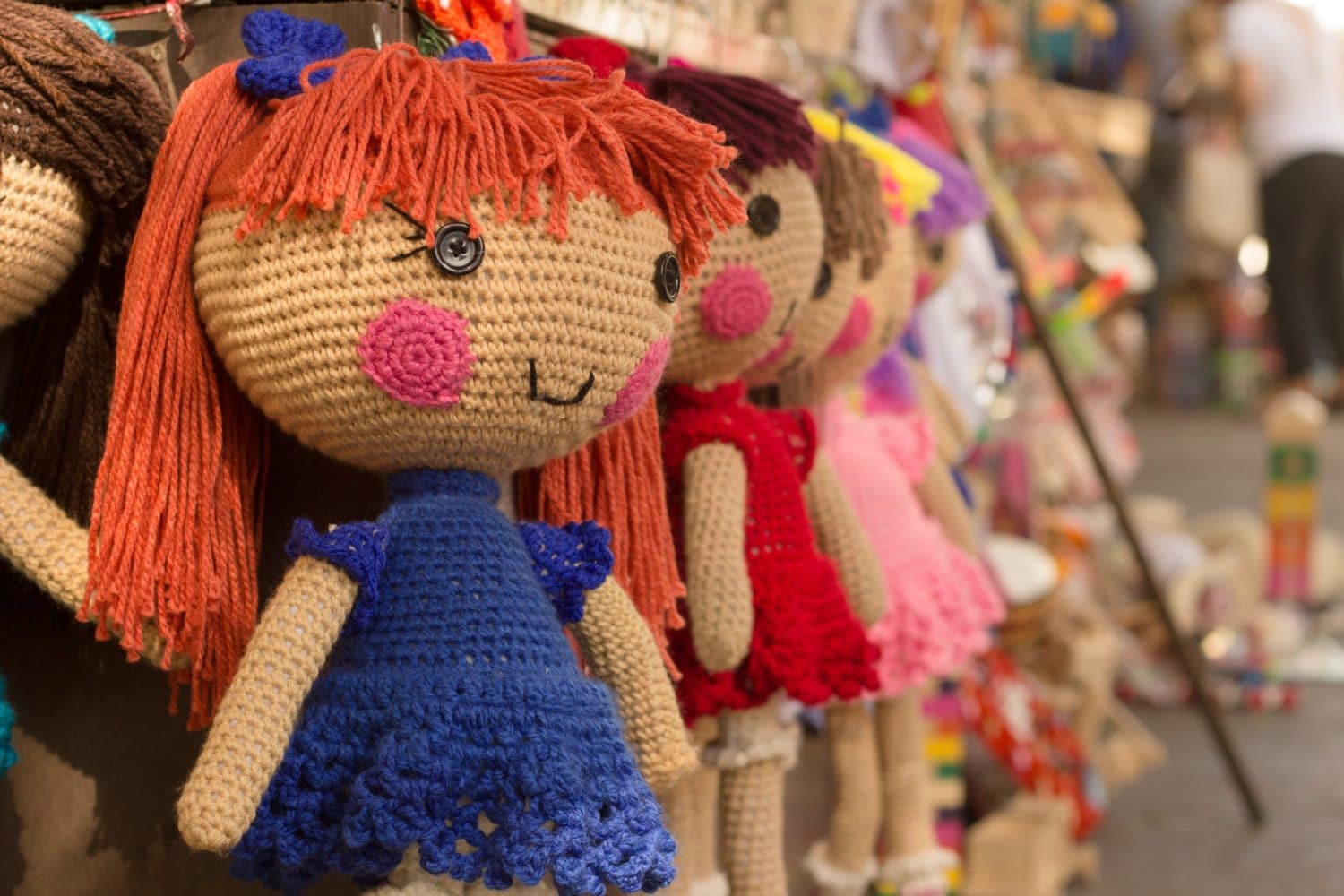 knitted dolls