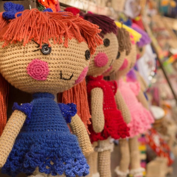 knitted dolls