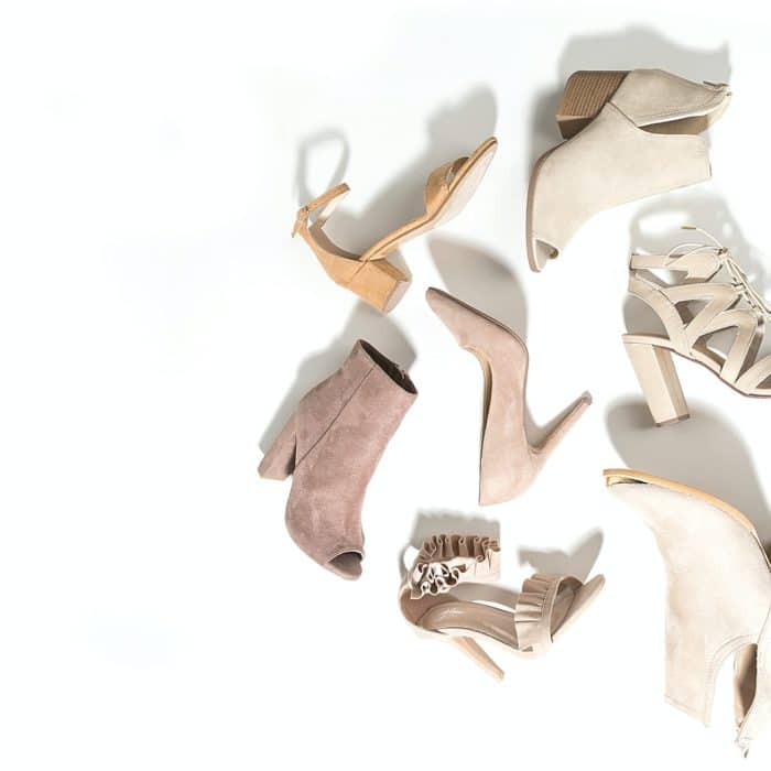 shoes on white background