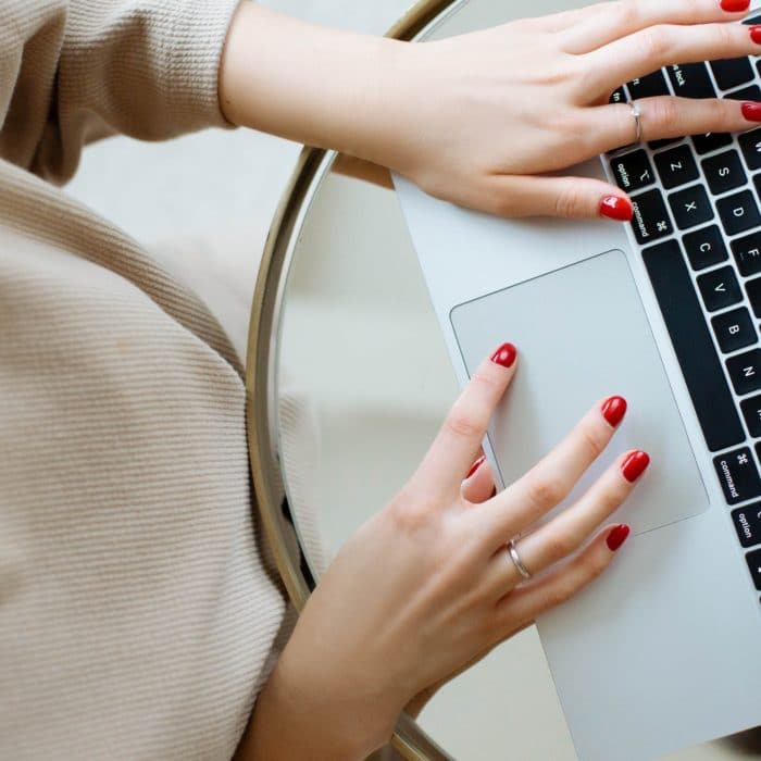 woman on laptop