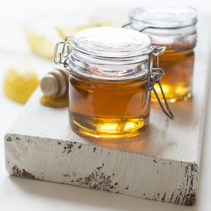 dandelion honey in jars