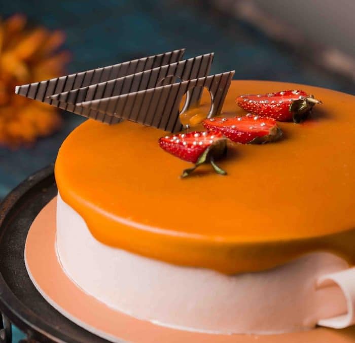 orange and pretty cake