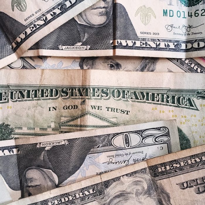 twenty dollar bills