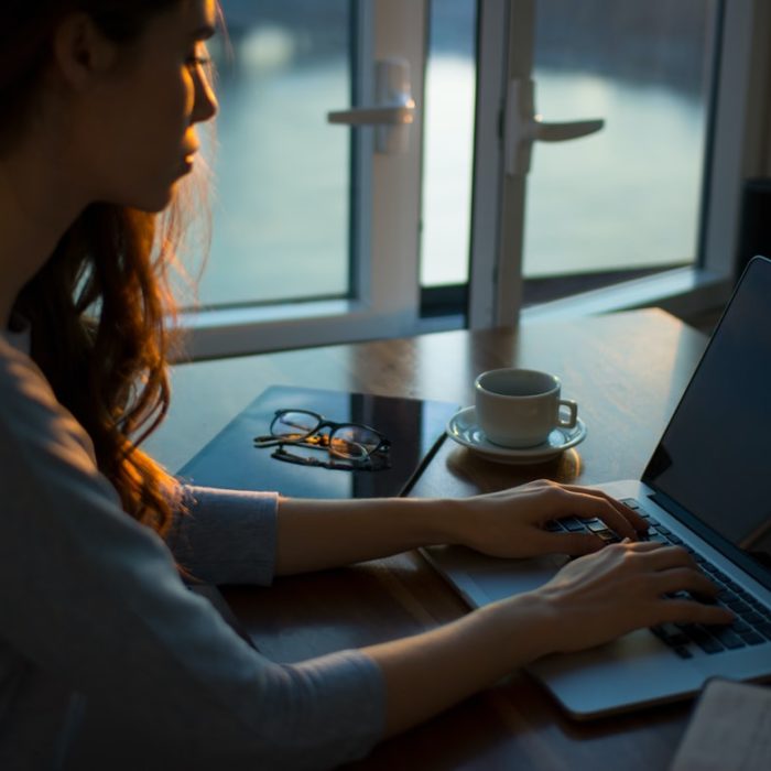 woman on laptop